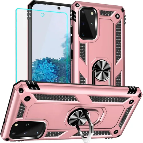 Vista 19 de Yiakeng Funda para Samsung Galaxy S20 FE, funda Galaxy S20 FE 5G con protector de pantalla HD, fundas protectoras de grado militar con anillo