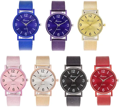 Vista 2 de Weicam Reloj de pulsera analógico de cuarzo para niñas y niños, 7 unidades, Movimiento de cuarzo