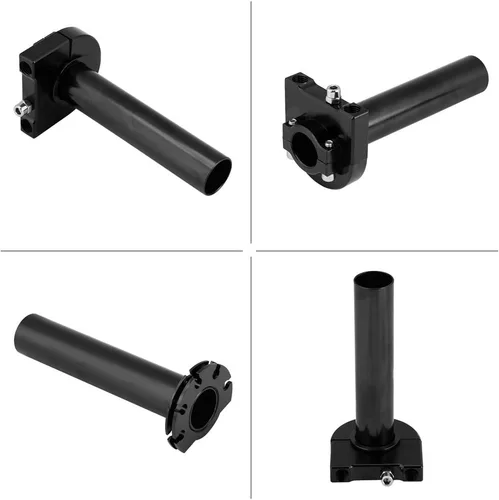 Vista 5 de Agarres universales de acelerador, 7/8 de pulgada y 0.866 in para manillar de acelerador para motocicleta, scooter, motocross, moto (negro)