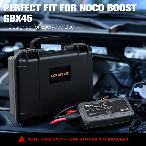 Vista 4 de Funda para NOCO Boost X GBX45 - Caja de transporte resistente al agua con espuma personalizada Shockproof Protective Travel Box Compatible with