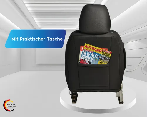Vista 6 de Fundas de asiento para asientos de automóvil compatibles con Volvo XC40 de 2017, protector de asiento para conductor y pasajero, PS803