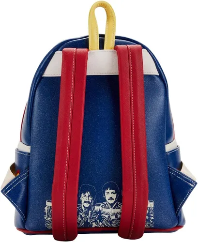 Vista 2 de Loungefly The Beatles SGT Peppers - Bolso de hombro con doble correa para mujer Multi talla única Mini mochila