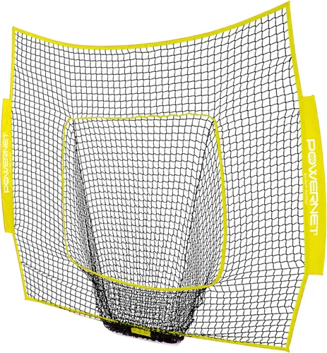 Vista 22 de PowerNet 7x7 FT Baseball & Softball Net Replacement Parts, Replace 7x7 FT Frame, Net Only or Carry Bag, Metal Frame and Fiberglass Poles, Durable