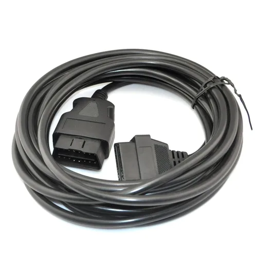 Vista 2 de iKKEGOL 16.4 pies / 16.4 ft OBD 2 OBD II 16 pines cable de extensión de coche a hembra extensor de diagnóstico (16.4 pies/16.4 ft)