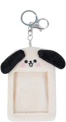 Vista 9 de Kpop Y2K - Soporte para tarjeta de fotos de felpa Kawaii de 3 pulgadas, funda para fotos de animales, tarjeta de crédito, protector de papelería