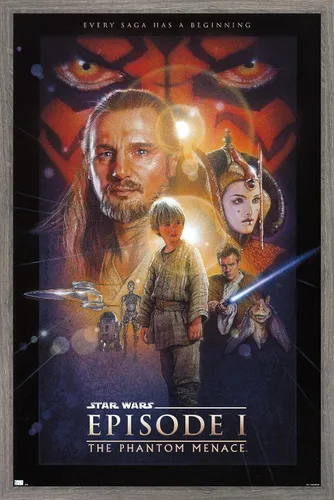 Vista 12 de Trends International Star Wars: The Phantom Menace - Póster de pared de una hoja (sin bloque de facturación), 34 pulgadas de largo x 22.4 pulgadas