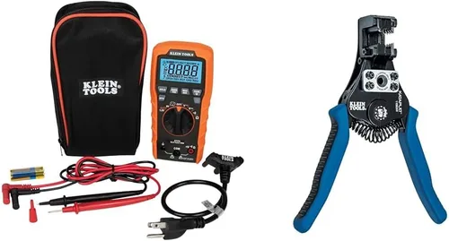 Vista 14 de Klein Tools ET270 Multiprobador digital de rango automático, AC/DC, resistencia y kit de herramientas de búsqueda de disyuntores 80016