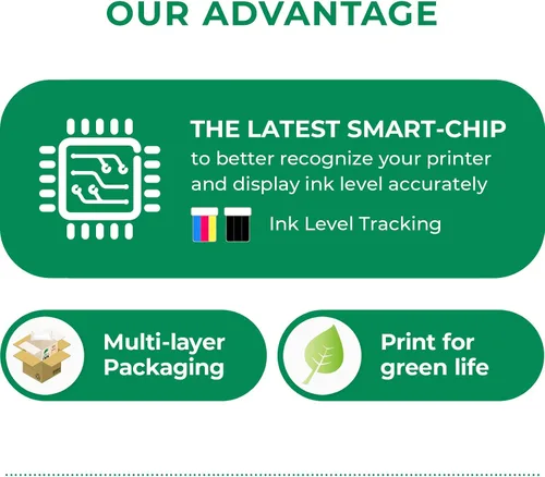 Vista 5 de COLORETTO - Cartuchos de tinta para impresora remanufacturados de repuesto para HP 61XL para usar con Envy 4500, 5530, 5535, Deskjet 1510, 1512, 1