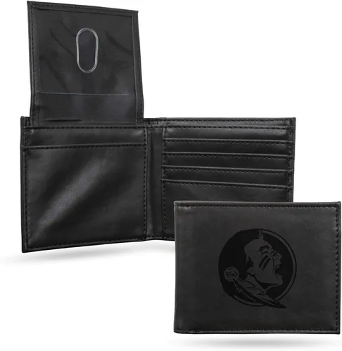 Vista 80 de NCAA Rico Industries Cartera Billetera con Grabado Láser Cartera Billetera con Grabado Láser - Diseño Delgado - Gran Regalo