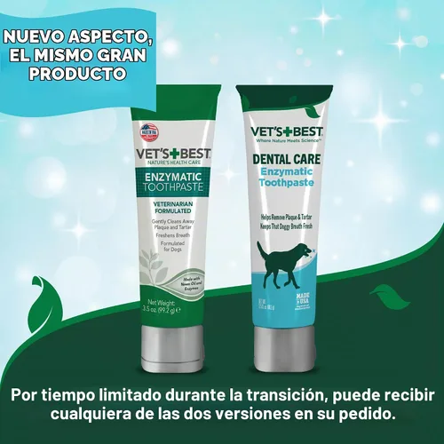 Vista 8 de Vet's Best Gel de pasta dental enzimática para perros, hecha en Estados Unidos. Dog Teeth Cleaning Toothpaste, Helps Remove Plaque & Tartar
