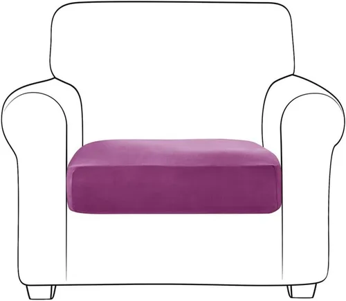 Vista 2 de Fundas de asiento de terciopelo ultra suave, fundas de cojín de asiento suave SOFE fundas de sofá con parte inferior elástica lavable funda