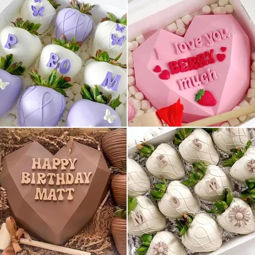 Vista 7 de 2 moldes de silicona grandes, 26 moldes de fondant con letras mayúsculas, del alfabeto número 0-9, molde de silicona para decoración de pasteles