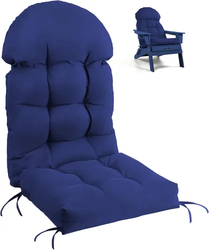 Vista 23 de FUNBERRY - Cojín para silla Adirondack, cojines gruesos y cómodos para mecedora, antideslizante, con protector contra decoloración, impermeable