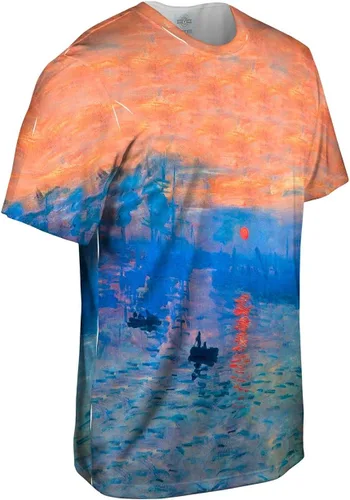 Vista 3 de Yizzam - Claude Monet - Impression Sunrise (1873) -Camiseta- Camisa para hombre
