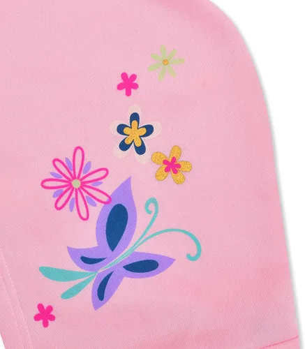 Vista 3 de Disney Encanto - Sudadera con capucha con cremallera para niñas pequeños y niños grandes, color rosa