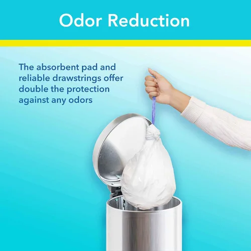 Vista 2 de Paquete de 30 forros desechables para orinal para niños pequeños, superabsorbentes, a prueba de fugas, con almohadilla absorbente, ajuste universal