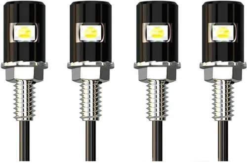 Vista 2 de 4 luces LED para matrícula de automóvil, lámpara LED de perno de tornillo, bombilla LED impermeable de 12 V para automóvil, motocicleta, camión, RV