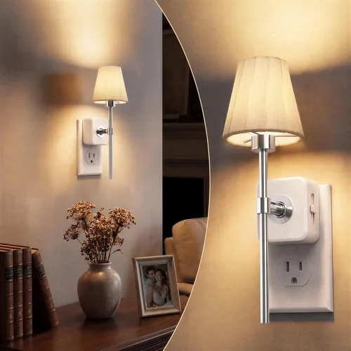 Vista 41 de L LOHAS LED Luz nocturna, luces nocturnas modernas que se enchufan a