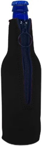 Vista 8 de Botella de cerveza de neopreno en blanco Coolie (1, negro)