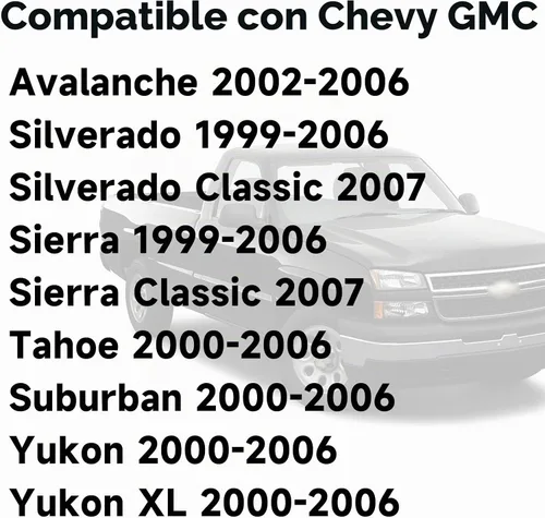 Vista 2 de Cubierta de salpicadero compatible con Chevy Silverado 1999 2000 2001 2002 2003 2004 2005 2006, Cubierta de salpicadero compatible con Chevrolet