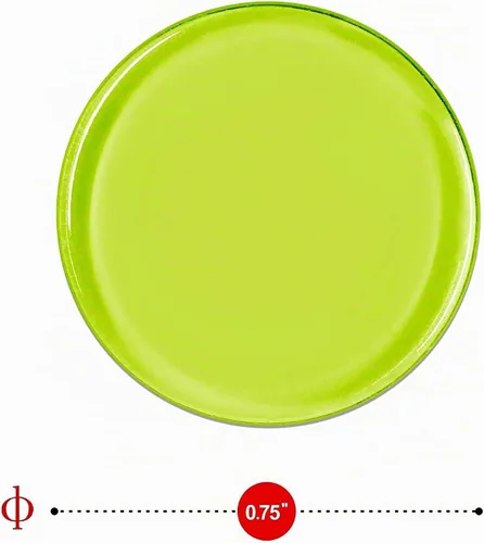 Vista 3 de Hebayy 250 Fichas de conteo de bingo transparentes de 8 colores en plástico (cada una mide 3/4 de pulgada de diámetro)