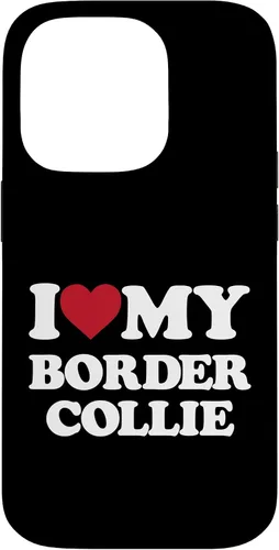 Vista 17 de iPhone 16 I Love My Border Collie - I Heart My Border Collie Case