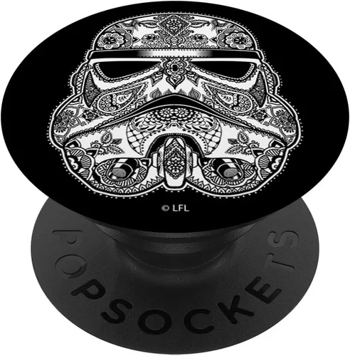 Vista 6 de Star Wars Stormtrooper Artsy - Casco de henna con diseño PopSockets MagSafe PopGrip para iPhone