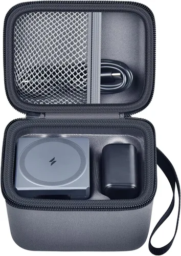 Vista 11 de PAIYULE EVA Hard Case for Anker 3-in-1 Cube Charging Station Negro