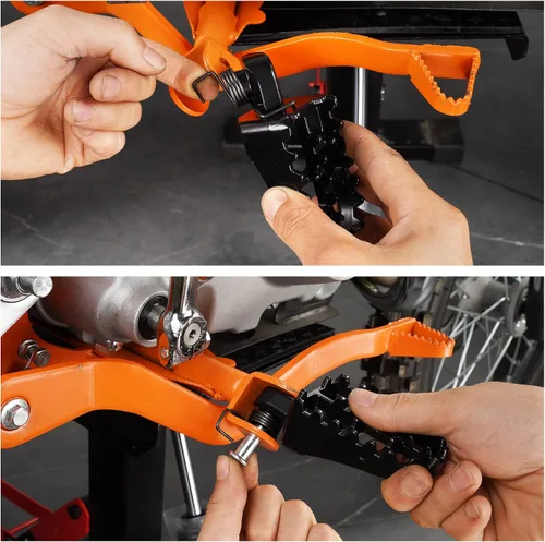 Vista 3 de Estriberas para Motocicleta de Motocross, Pedales para 50 CC, 70 CC, 90 CC, 110 CC, 125 CC Taotao PW50 PW80 TW200 XR50R CRF50 CRF70 CRF80 CRF100F