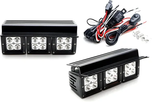 Vista 7 de iJDMTOY Kit de luces antiniebla LED triple para Ford Gen6 Bronco