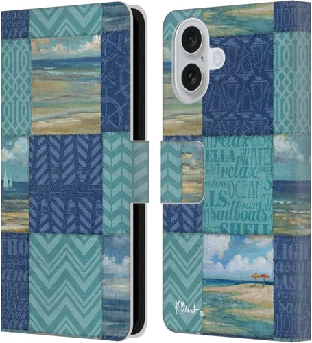 Vista 14 de Head Case Designs Officially Licensed Paul Brent Agate Mermaid Coastal Leather Wallet Case Compatible with Apple iPhone 16