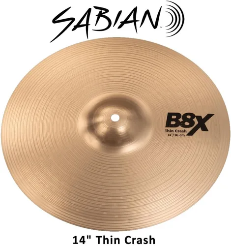 Vista 4 de SABIAN Platillo delgado de choque B8X de 14