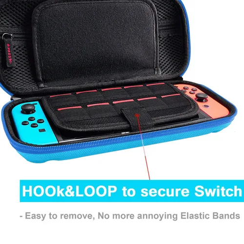 Vista 57 de daydayup Switch Carrying Case Compatible with Nintendo Switch 2, with 24 Games Cartridges Protective Hard Shell Travel Carrying Case Pouch for