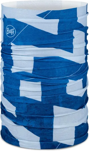 Vista 26 de BUFF CoolNet UV Polaina para el cuello, Protección solar UPF 50, Transpirable, Versátil, Mascarilla de secado rápido, Negro y Azul, Talla para Lazs