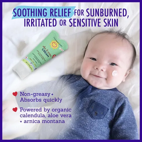 Vista 4 de California Baby Crema de aloe vera y árnica Loción calmante después del sol Alivio de quemaduras solares 100% a base de plantas Hidrata