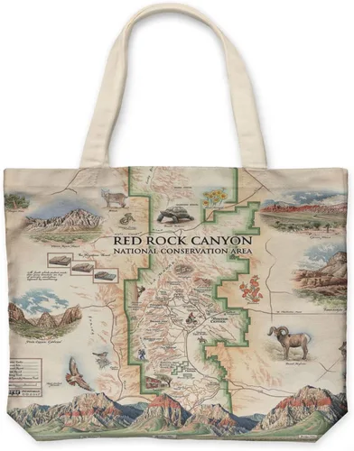 Vista 32 de Xplorer Maps Bolsa de lona con asas, bolsa de compras de comestibles de tela, bolsa reutilizable y ecológica, 100% algodón, lavable