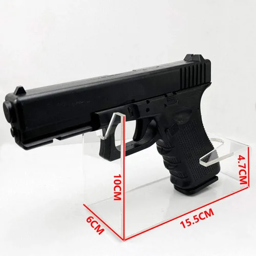 Vista 4 de Soporte de acrílico transparente para pistolas, soporte para pistolas, accesorios universal para pistolas Glock 1911