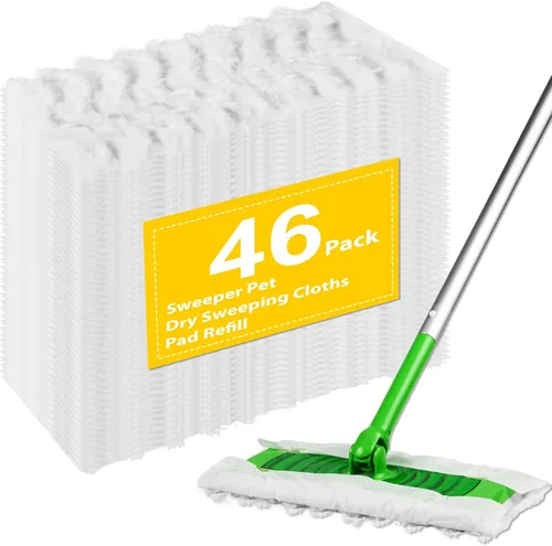 Vista 10 de 50 almohadillas desechables para mopa Swiffer Power Mop Pads Paquete de 50 púrpura