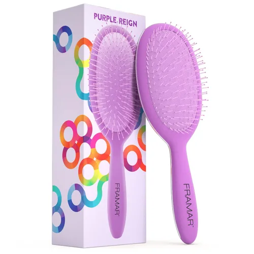 Vista 20 de Framar Cepillo desenredante para cabello rizado – Cepillos para el cabello para mujeres, desenredante húmedo, cepillo para cabello húmedo