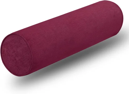 Vista 20 de Almohadas cilíndricas redondas de espuma viscoelástica, almohada cervical con funda de almohada, suave, cómoda y transpirable para dormir, silla