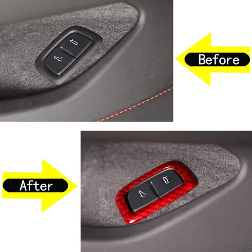 Vista 3 de Sekhyna Cubierta de botón del interruptor del maletero compatible con Corvette C8 Stingray 2020 2021 2022 2023 fibra de carbono real / ABS 1 pieza