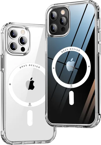 Vista 78 de ONES Funda delgada transparente para iPhone 8 Plus/7 Plus, PC + TPU híbrido, protección contra caídas de grado militar [antiamarillamiento], funda
