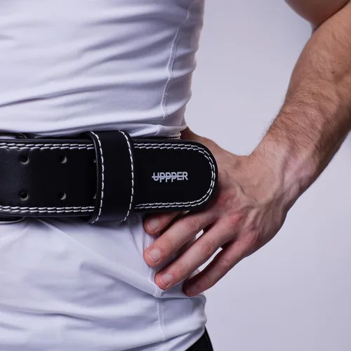 Vista 5 de Cinturón de levantamiento de pesas - Cinturón de elevación cónico de doble punta de 4 a 2.5 pulgadas para hombres y mujeres - Soporte de espalda