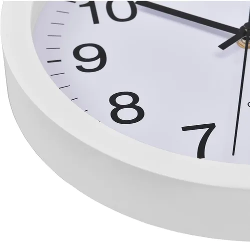 Vista 4 de Global Industrial Reloj de pared de 12", plástico, blanco