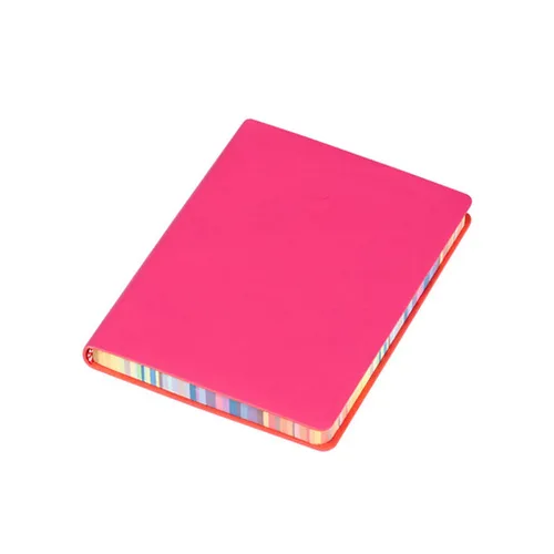 Vista 2 de Softcover Leather Notebook Business Notepad Travel Journal Ribbon 200 Pages Wide Lined 6 Colors Office Supplies leather notebook lined a6 a5 a4 pu
