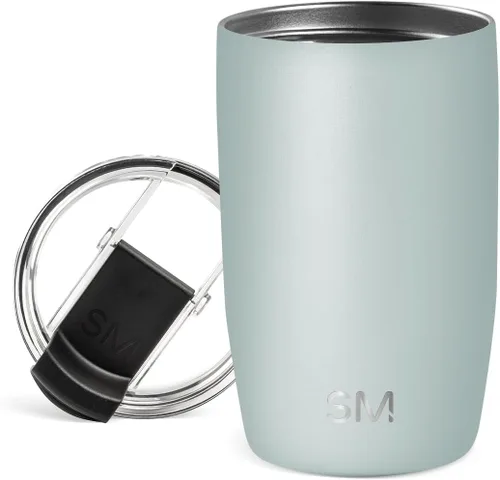 Vista 76 de Simple Modern Taza de café de viaje Tumbler con tapa abatible Reutilizable, aislada, de acero inoxidable, taza de café helado Cold Brew, termo