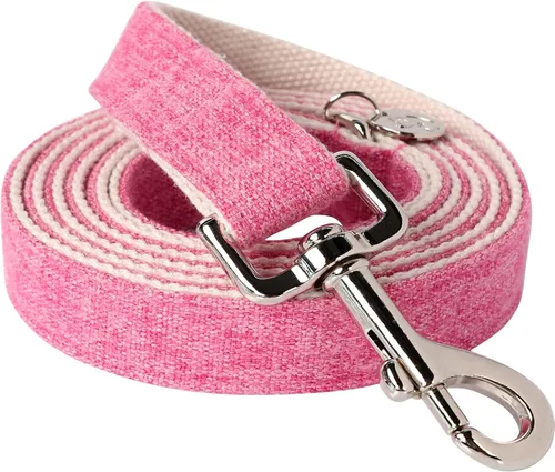 Vista 7 de DOGWONG Collar de algodón de cáñamo para perro, collar de perro rojo resistente, duradero, suave, de tela natural, collar de perro para mascotas Z