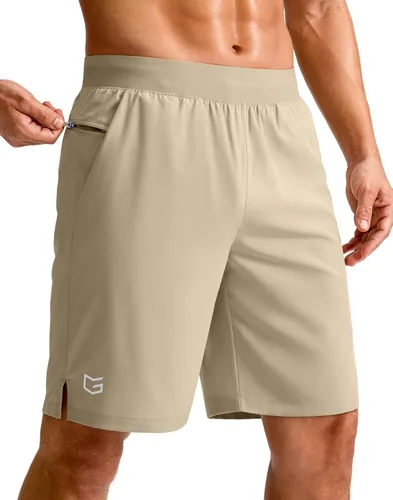 Vista 31 de G Gradual Pantalones cortos deportivos para correr para hombre de 7/5/9 pulgadas, bolsillo con cremallera, ligeros, para entrenamiento, gimnasio