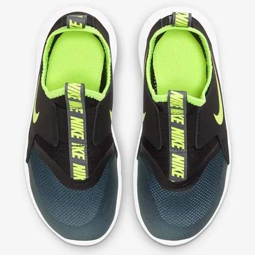 Vista 2 de Nike Flex Runner - Tenis de correr para niños en edad preescolar, Smoke GreyVolt-black-white