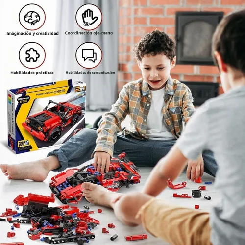 Vista 3 de SpringFlower Juguetes de bloques de construcción STEM regalos para niños de 6, 7, 8, 9, 10, 11, 12 años de edad, ladrillos de construcción